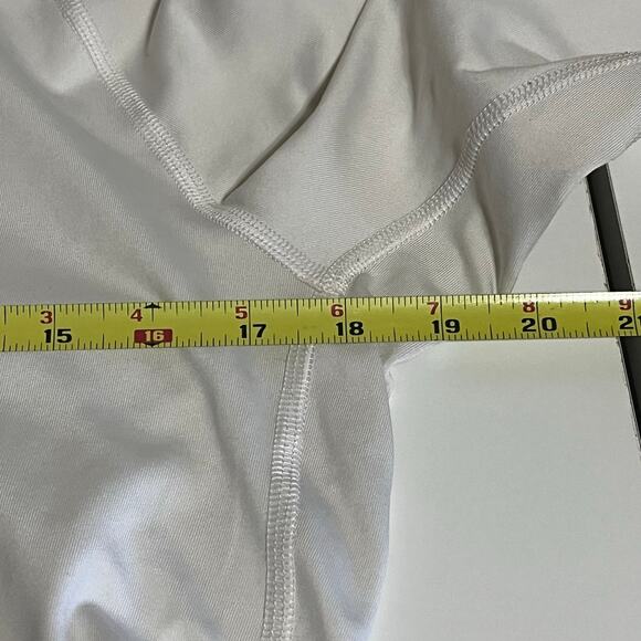 Nike white pro combat dri fit pull over - men’s size large - Picture 4 of 7